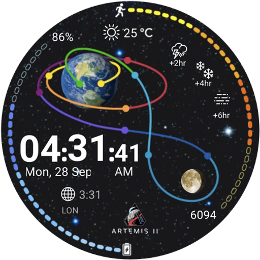 Artemis II Moon Phase Digital — official product image