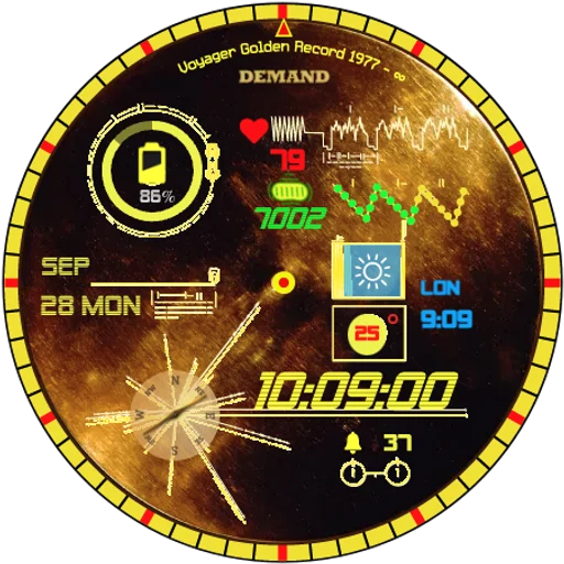 Voyager Golden Record Digital watch face — official product image