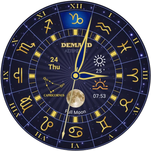 Zodiac Astrology Watch Face — official product image